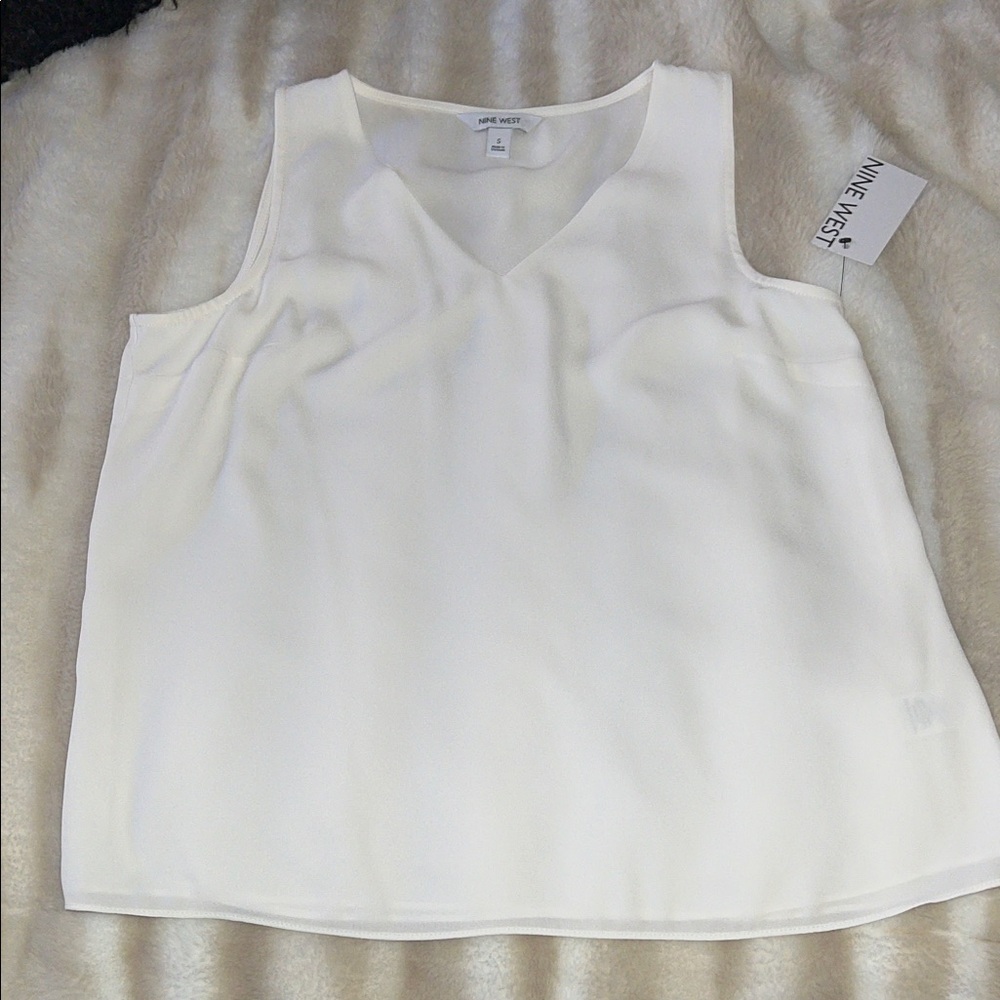Nine West Women's Elegant White Blouse